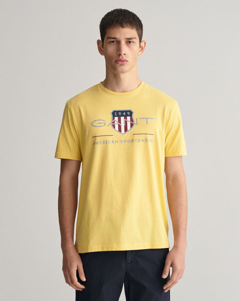 Gant Archive Shield Tee Yellow